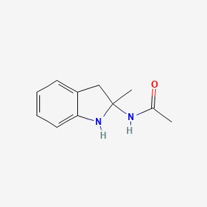 N-(2-Methyl-2,3-dihydro-1H-indol-2-yl)acetamide