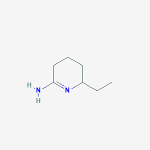 molecular formula C7H14N2 B13104132 6-Ethyl-3,4,5,6-tetrahydropyridin-2-amine 