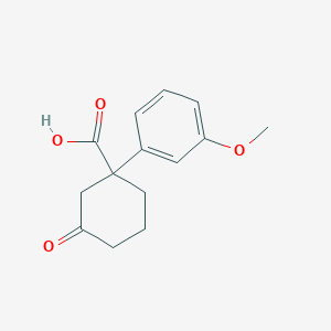 1-(3-Methoxyphenyl)-3-oxocyclohexanecarboxylic acid