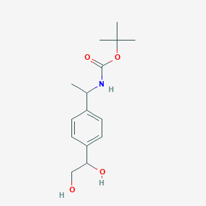 tert-Butyl (1-(4-(1,2-dihydroxyethyl)phenyl)ethyl)carbamate