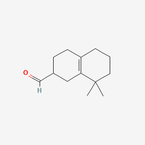 molecular formula C13H20O B13104169 1,2,3,4,5,6,7,8-Octahydro-8,8-dimethyl-2-naphthaldehyde CAS No. 68991-97-9