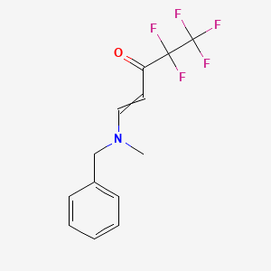 molecular formula C13H12F5NO B1310418 (E)-1-[benzyl(methyl)amino]-4,4,5,5,5-pentafluoro-1-penten-3-one 