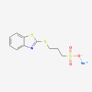 B1310421 Sodium 3-(benzothiazol-2-ylthio)-1-propanesulfonate CAS No. 49625-94-7