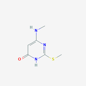 4(3H)-Pyrimidinone, 6-(methylamino)-2-(methylthio)-