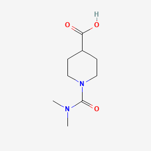 molecular formula C9H16N2O3 B1310425 1-(二甲基氨基甲酰基)哌啶-4-羧酸 CAS No. 333985-79-8