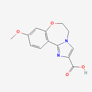 9-Methoxy-5,6-dihydrobenzo[F]imidazo[1,2-D][1,4]oxazepine-2-carboxylic acid