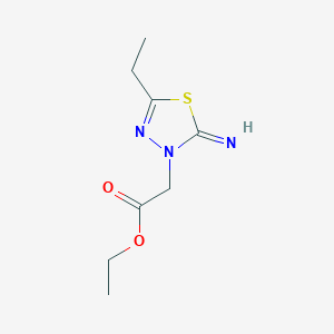 Ethyl 2-(5-ethyl-2-imino-1,3,4-thiadiazol-3(2H)-yl)acetate