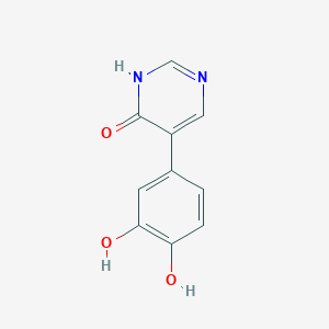 5-(3,4-Dihydroxyphenyl)pyrimidin-4(1H)-one