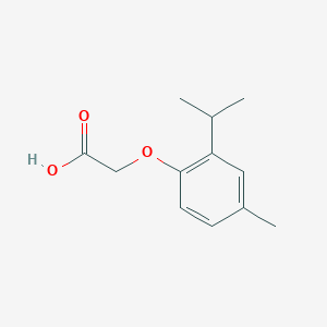 molecular formula C12H16O3 B1310447 乙酸，[4-甲基-2-(1-甲基乙基)苯氧基]- CAS No. 105401-90-9