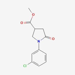 molecular formula C12H12ClNO3 B1310452 1-(3-氯苯基)-5-氧代吡咯烷-3-羧酸甲酯 CAS No. 133747-67-8