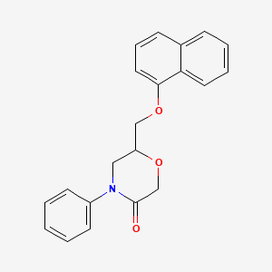 6-((Naphthalen-1-yloxy)methyl)-4-phenylmorpholin-3-one