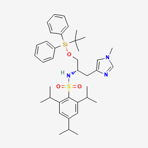 Nalpha-(2,4,6-Triisopropylbenzenesulfonyl)-O-(tert-butyldiphenylsilyl)-pi-methyl-L-histidinol