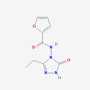 N-(3-Ethyl-5-oxo-1H-1,2,4-triazol-4(5H)-yl)furan-2-carboxamide