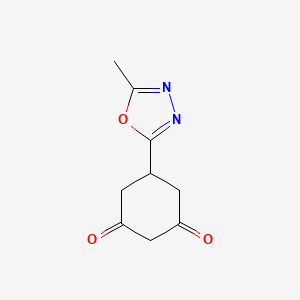 5-(5-Methyl-1,3,4-oxadiazol-2-yl)cyclohexane-1,3-dione