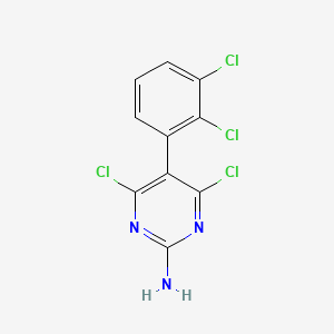 4,6-Dichloro-5-(2,3-dichlorophenyl)pyrimidin-2-amine