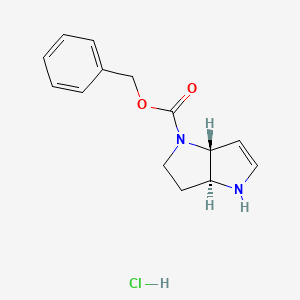 benzyl (3aS,6aR)-3,3a,4,6a-tetrahydro-2H-pyrrolo[3,2-b]pyrrole-1-carboxylate;hydrochloride