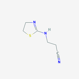 3-((4,5-Dihydrothiazol-2-yl)amino)propanenitrile