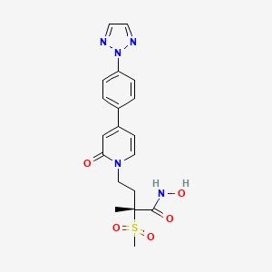 (R)-4-(4-(4-(2H-1,2,3-Triazol-2-yl)phenyl)-2-oxopyridin-1(2H)-yl)-N-hydroxy-2-methyl-2-(methylsulfonyl)butanamide