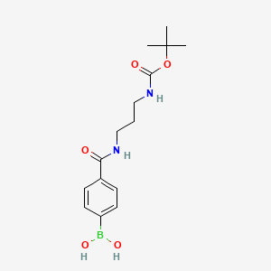 (4-((3-((tert-Butoxycarbonyl)amino)propyl)carbamoyl)phenyl)boronic acid