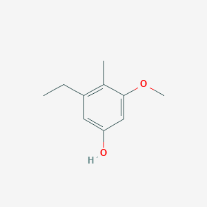 molecular formula C10H14O2 B13104666 3-Ethyl-5-methoxy-4-methylphenol 