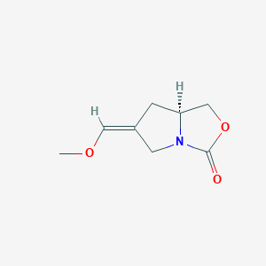 molecular formula C8H11NO3 B13104678 (S,Z)-6-(Methoxymethylene)tetrahydropyrrolo[1,2-C]oxazol-3(1H)-one 