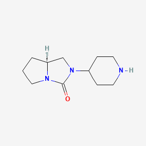 (S)-2-(Piperidin-4-YL)tetrahydro-1H-pyrrolo[1,2-C]imidazol-3(2H)-one