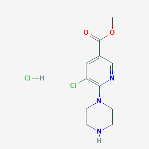 Methyl5-chloro-6-(piperazin-1-yl)nicotinatehydrochloride