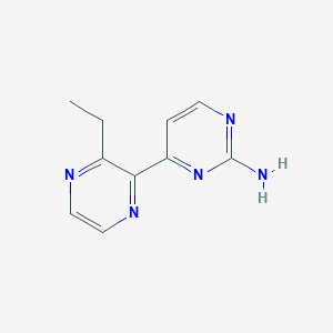 4-(3-Ethylpyrazin-2-YL)pyrimidin-2-amine