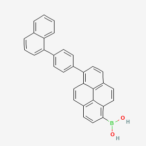 (6-(4-(Naphthalen-1-yl)phenyl)pyren-1-yl)boronic acid