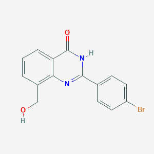 2-(4-Bromophenyl)-8-(hydroxymethyl)quinazolin-4(3H)-one