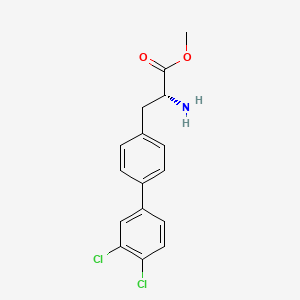 methyl (2R)-2-amino-3-[4-(3,4-dichlorophenyl)phenyl]propanoate