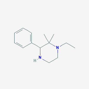 1-Ethyl-2,2-dimethyl-3-phenylpiperazine