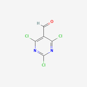 molecular formula C5HCl3N2O B1310558 2,4,6-Trichloropyrimidine-5-carbaldehyde CAS No. 50270-27-4