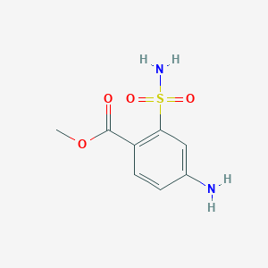molecular formula C8H10N2O4S B1310560 4-氨基-2-磺酰氨基苯甲酸甲酯 CAS No. 2297-06-5