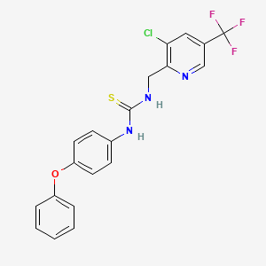 1-((3-Chloro-5-(trifluoromethyl)pyridin-2-yl)methyl)-3-(4-phenoxyphenyl)thiourea