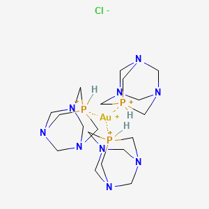 Tris(1,3,5-triaza-7-phosphaadamantate)gold(I) chloride