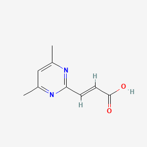 3-(4,6-Dimethylpyrimidin-2-yl)acrylic acid