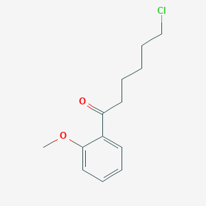 molecular formula C13H17ClO2 B1310606 6-Chloro-1-(2-methoxyphenyl)-1-oxohexane CAS No. 501083-60-9