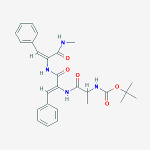 B131061 tert-Butyloxycarbonylalanyl-dehydrophenylalanyl-(N-methyl)dehydrophenylalaninamide CAS No. 150529-59-2