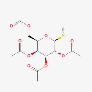 molecular formula C14H20O9S B1310614 （2R,3S,4S,5R,6S）-2-（乙酰氧基甲基）-6-巯基四氢-2H-吡喃-3,4,5-三基三乙酸酯 CAS No. 50615-66-2