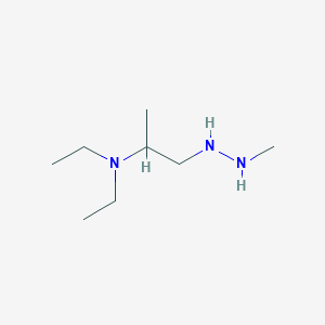 molecular formula C8H21N3 B13106213 N,N-Diethyl-1-(2-methylhydrazinyl)propan-2-amine 