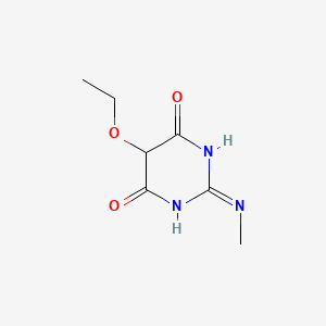 molecular formula C7H11N3O3 B13106237 5-ethoxy-2-(methylamino)pyrimidine-4,6(1H,5H)-dione 