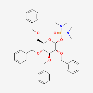 molecular formula C38H47N2O7P B1310633 2,3,4,6-四-O-苄基-α-D-吡喃葡萄糖基 N,N,N',N'-四甲基磷酰二胺酸酯 CAS No. 143520-19-8