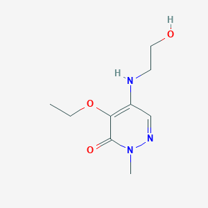 4-Ethoxy-5-((2-hydroxyethyl)amino)-2-methylpyridazin-3(2H)-one