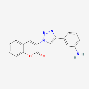 3-(4-(3-Aminophenyl)-1H-1,2,3-triazol-1-yl)-2H-chromen-2-one