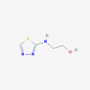 molecular formula C4H7N3OS B13106639 2-Hydroxyethyl thiadiazol-2-yl amine 