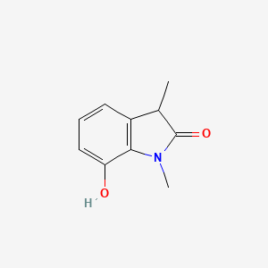 molecular formula C10H11NO2 B13106656 7-Hydroxy-1,3-dimethylindolin-2-one 