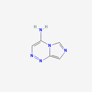 molecular formula C5H5N5 B13106749 Imidazo[5,1-c][1,2,4]triazin-4-amine CAS No. 253878-29-4