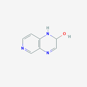 molecular formula C7H7N3O B13106754 1,2-Dihydropyrido[3,4-b]pyrazin-2-ol 