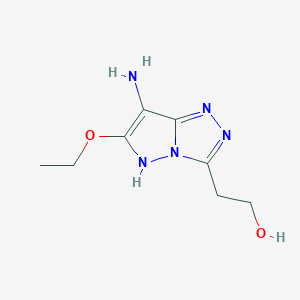 2-(7-Amino-6-ethoxy-1H-pyrazolo[5,1-c][1,2,4]triazol-3-yl)ethanol